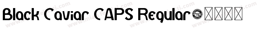 Black Caviar CAPS Regular字体转换